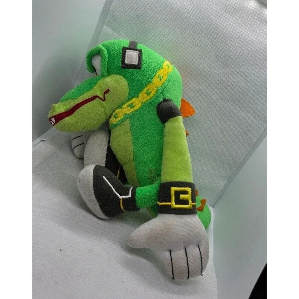 Sonic the Hedgehog Plush Lot (2) - Vector The Crocodile & Silver the Hedgehog